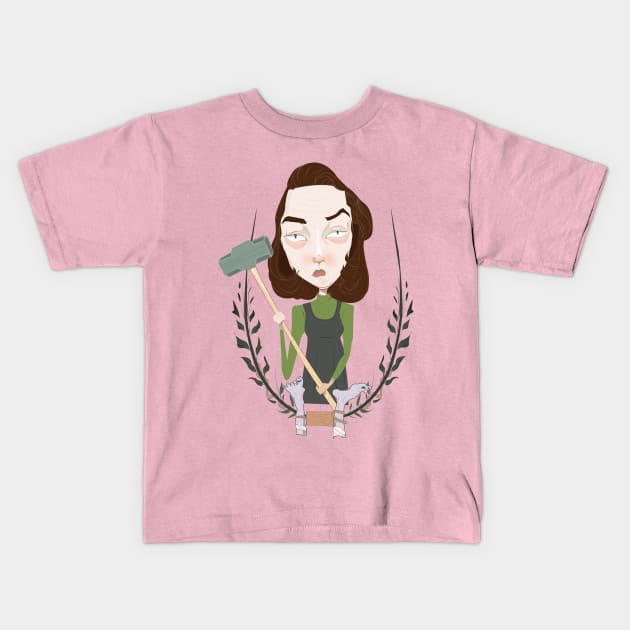 Annie Wilkes Kids T-Shirt by sajegary